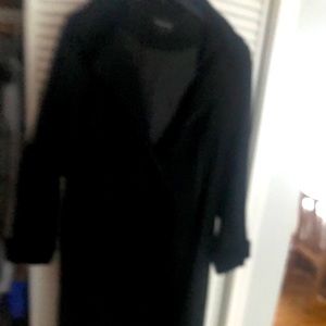 Black wool coat